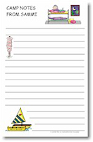 Pen At Hand Stick Figures - Large Full Color Notepads (Bunk Girl)